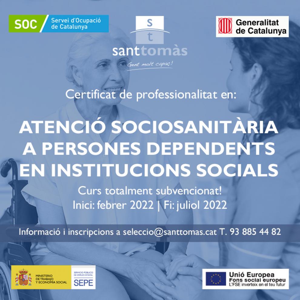 Curs Atenció Sociosanitària Sant Tomàs